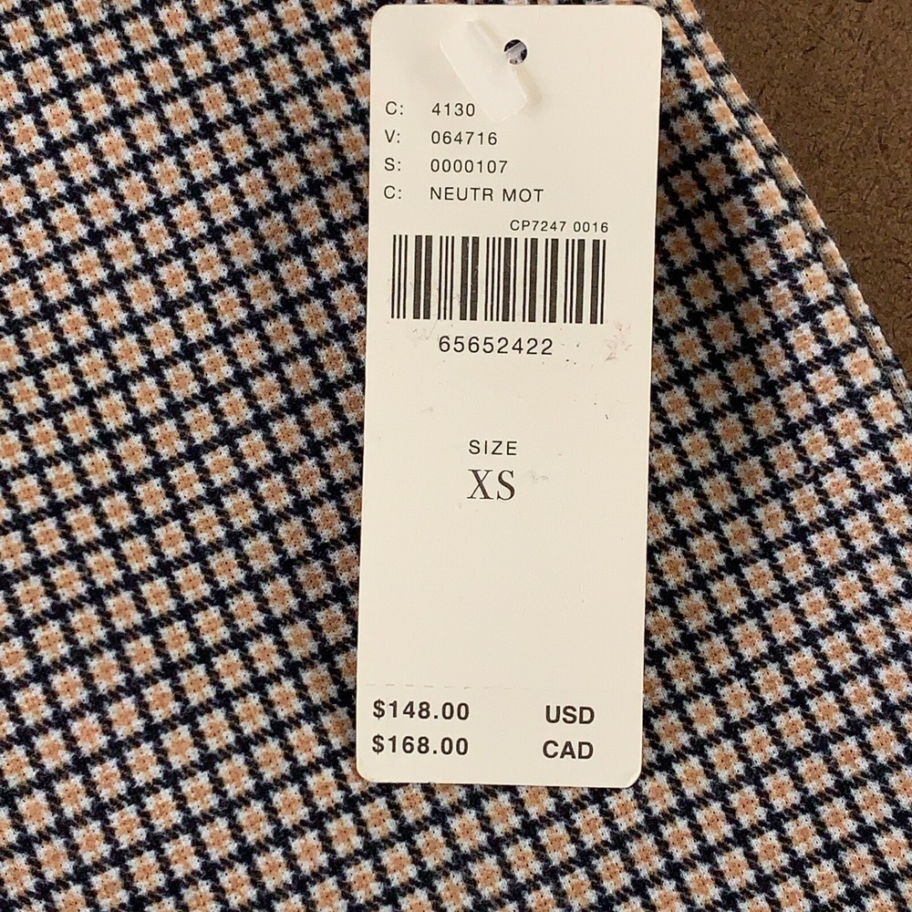 Sanctuary x Anthropologie Womens XS Neutral Check Pull On Flare Leggings NWT - Picture 2 of 10